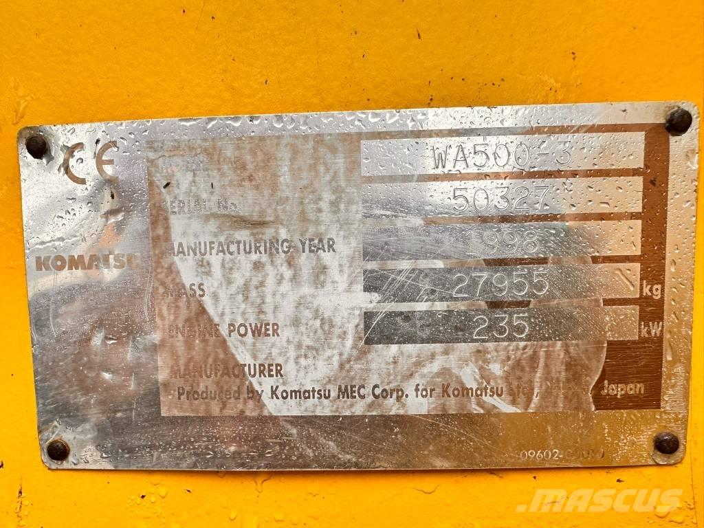 Komatsu WA500-3 Cargadoras sobre ruedas
