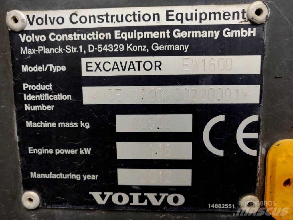 Volvo EW 160 D Excavadoras de ruedas