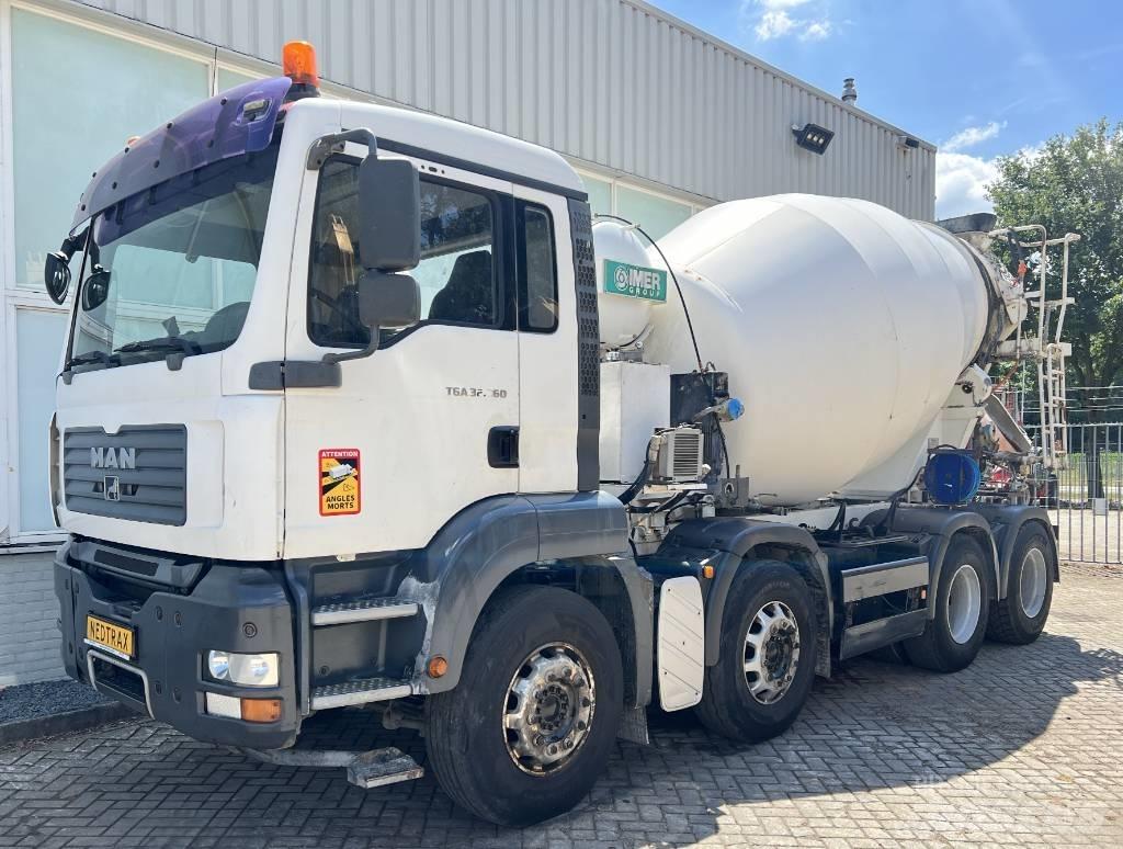 MAN TGA 32.360       9m3 Camiones hormigonera