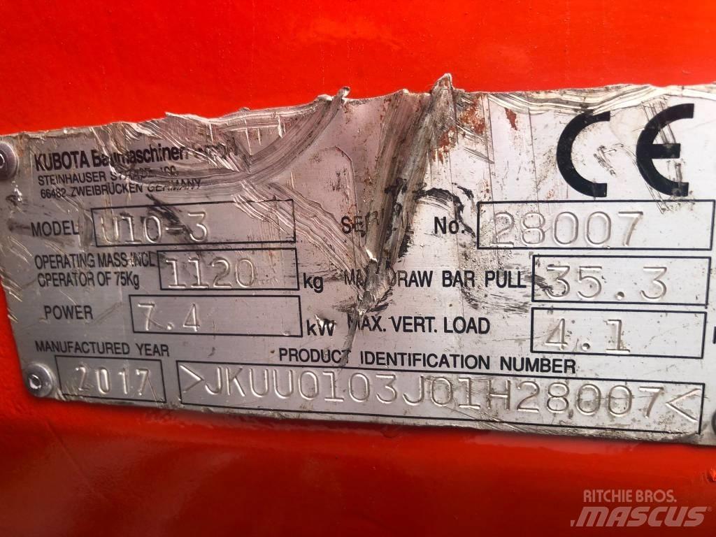 Kubota U 10-3 Mini excavadoras < 7t