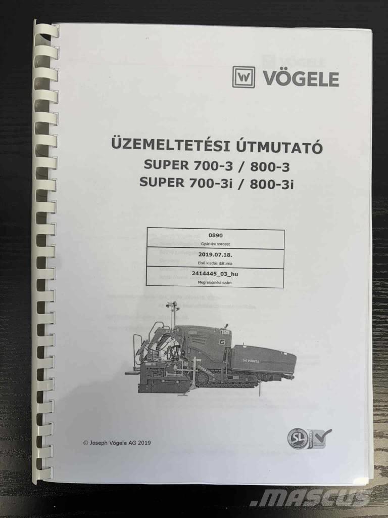 Vögele Super 800-3i Asfaltadoras