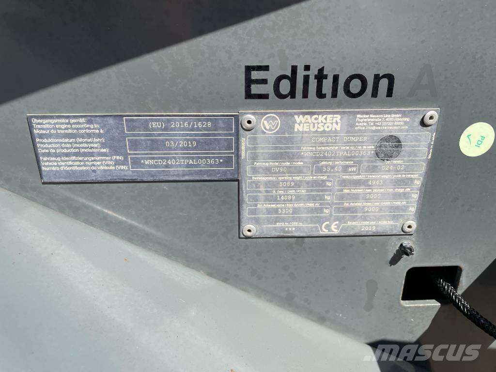 Wacker Neuson DV 90 Dúmpers de obra