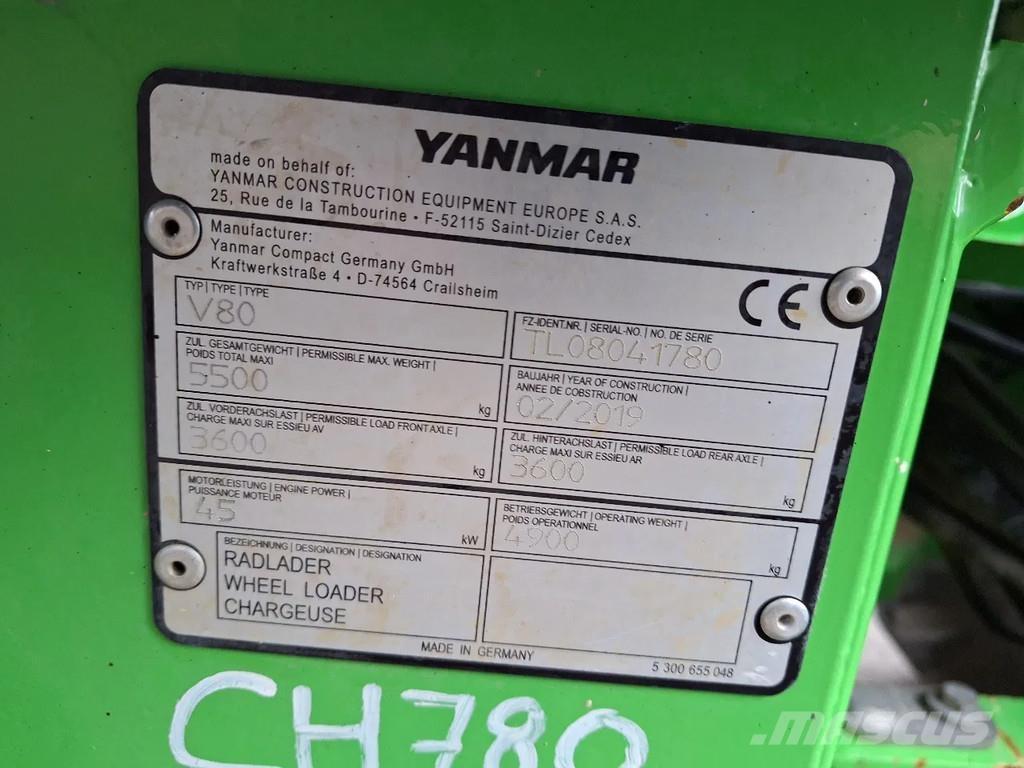 Yanmar V80 Palas cargadoras