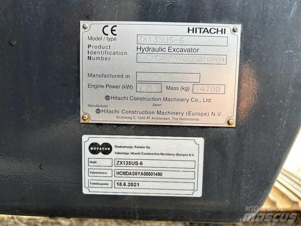 Hitachi ZX 135 US-6 Excavadoras de cadenas