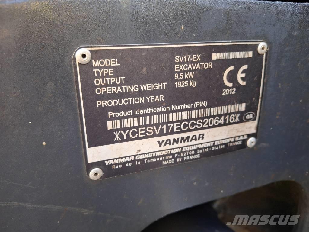 Yanmar SV 17 EX Mini excavadoras < 7t