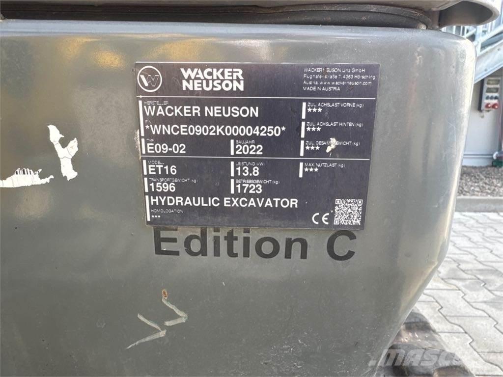 Wacker Neuson ET16 Excavadoras de cadenas