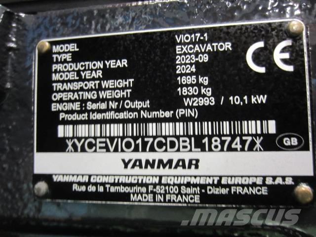 Yanmar Vio 17 Mini excavadoras < 7t