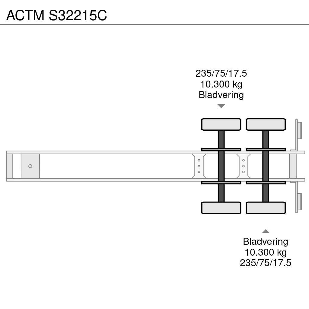Actm S32215C Semirremolques de góndola rebajada