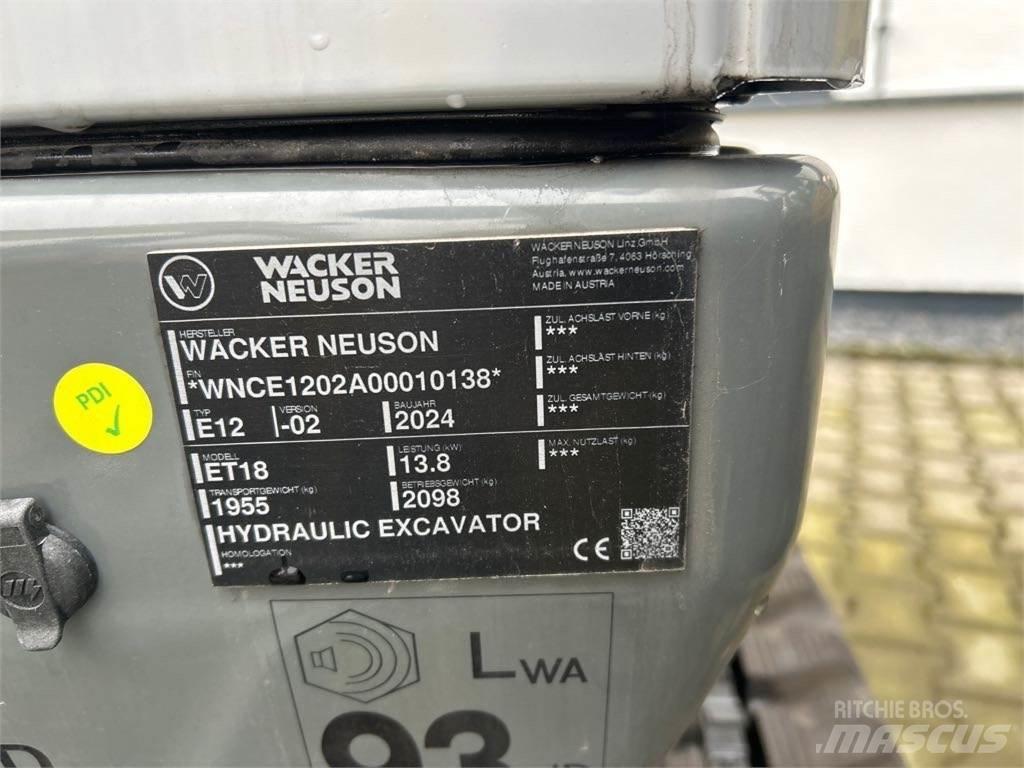 Wacker Neuson ET18 Excavadoras de cadenas