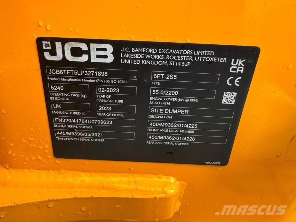 JCB 6T-2FT Dúmpers de obra