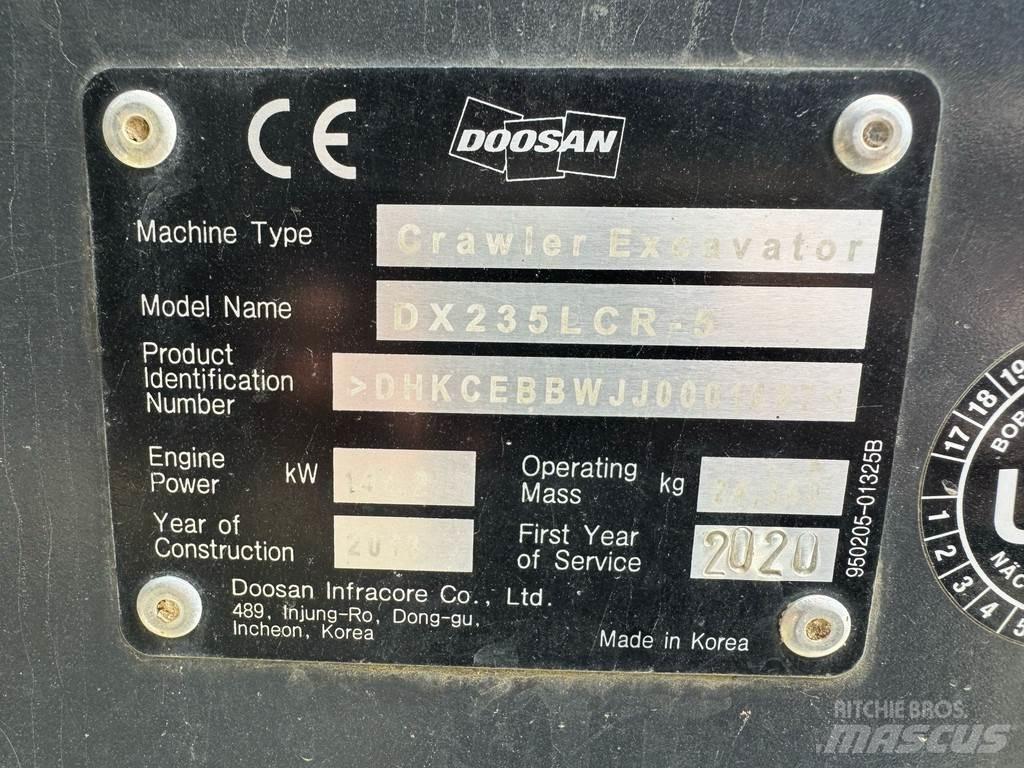 Doosan DX235LCR-5 Excavadoras de cadenas
