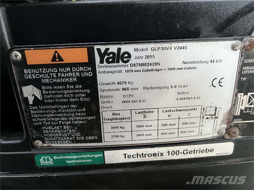 Yale GLP30VXV2445 Carretillas LPG
