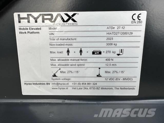 Hyrax ATDe 27.12 Plataformas de trabajo telescópica