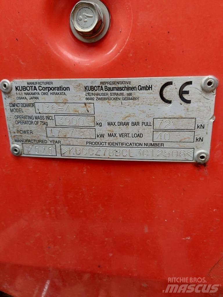 Kubota U 36-4 Mini excavadoras < 7t