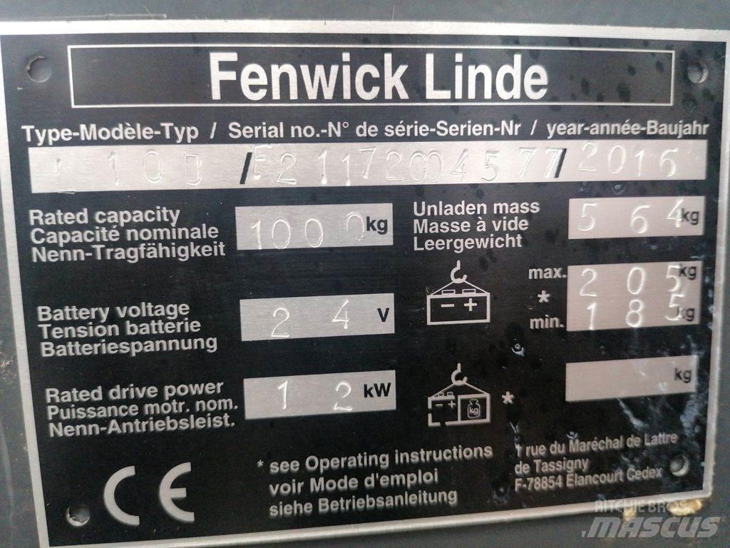 Linde L10B Apiladores eléctricos