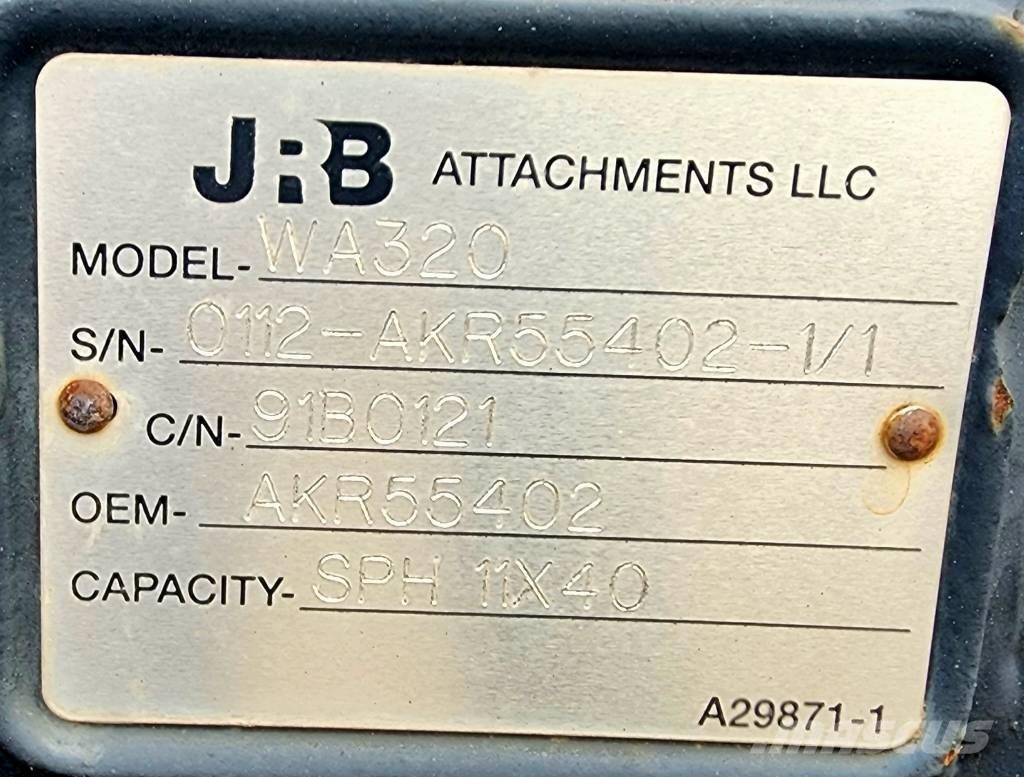 JRB Snow Plow WA320 Otros componentes