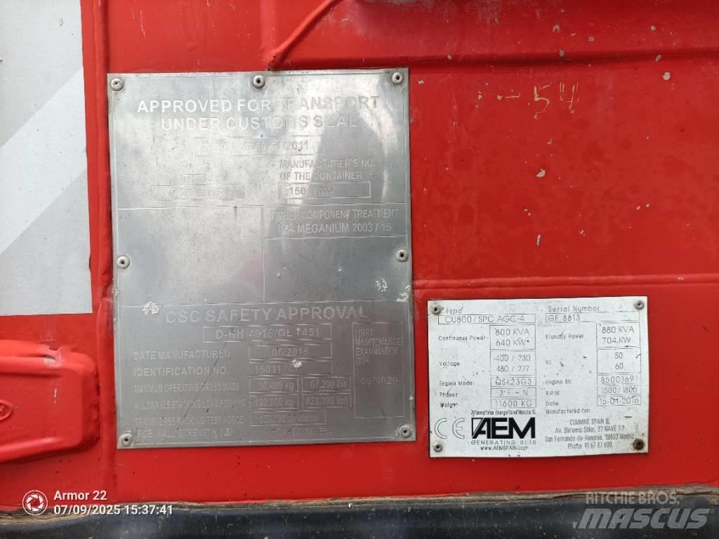 AEM CU800-SPC Generadores diesel
