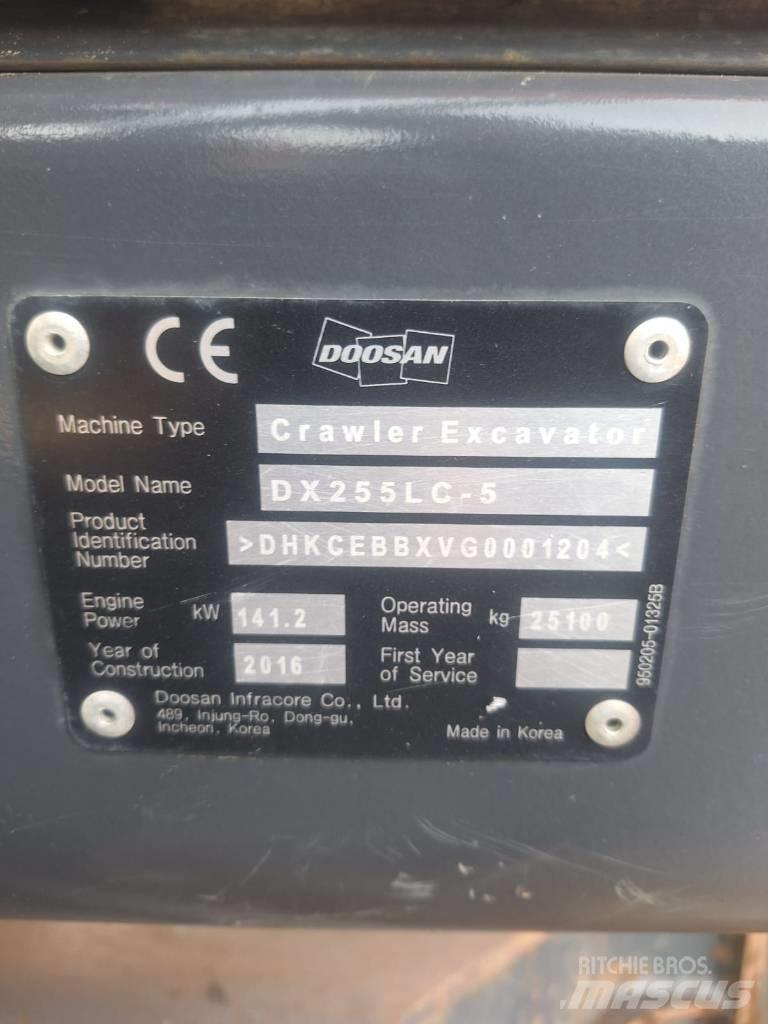 Doosan DX 255 LC-5 Excavadoras de cadenas
