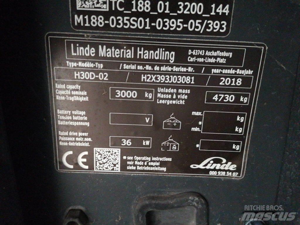 Linde H30D-02 Carretillas diesel