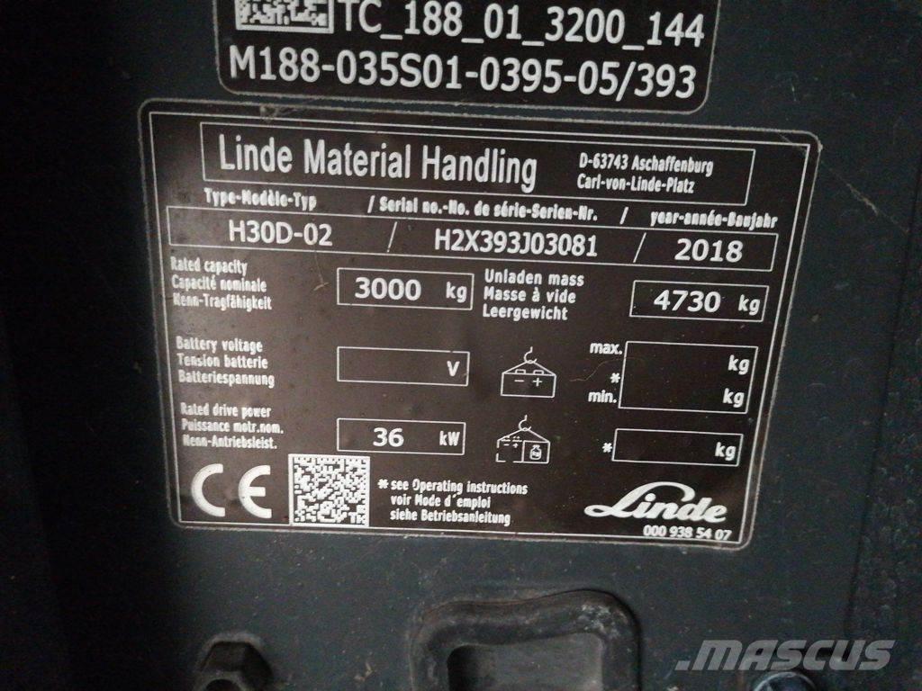 Linde H30D-02 Carretillas diesel