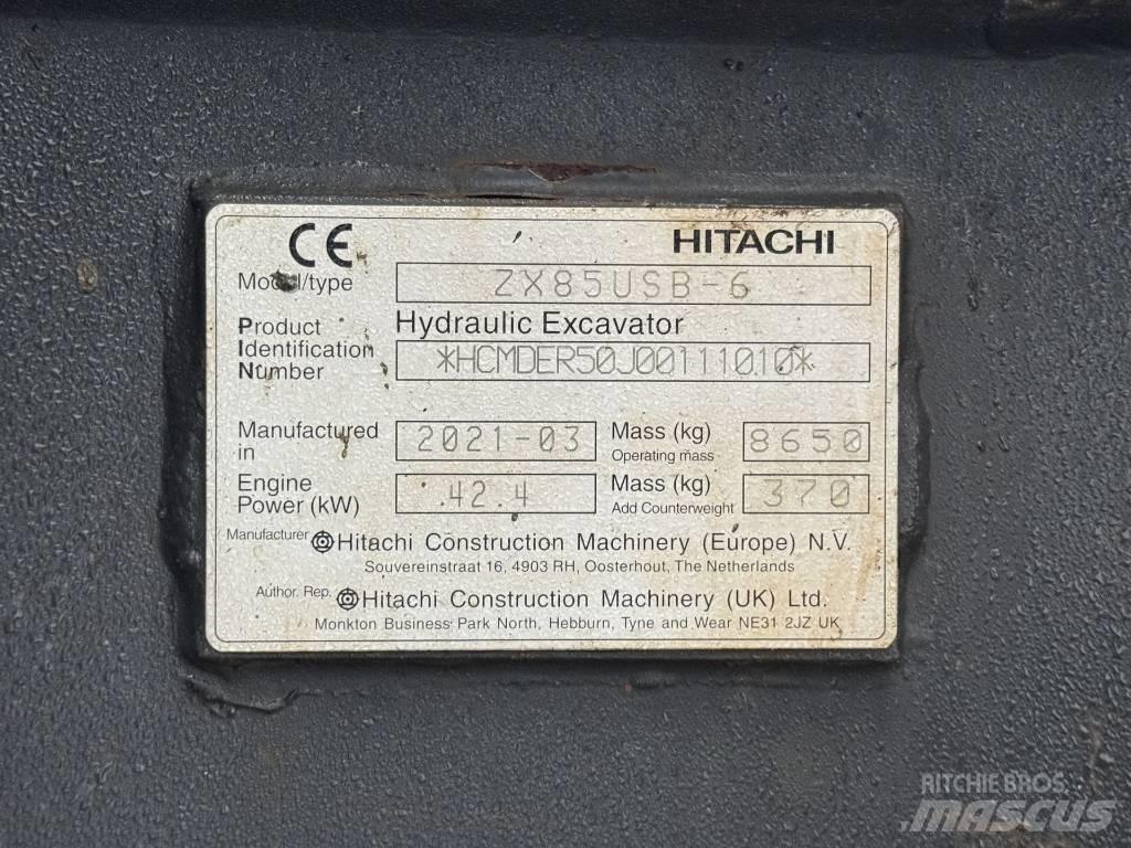 Hitachi ZX 85 US B-6 Excavadoras 7t - 12t