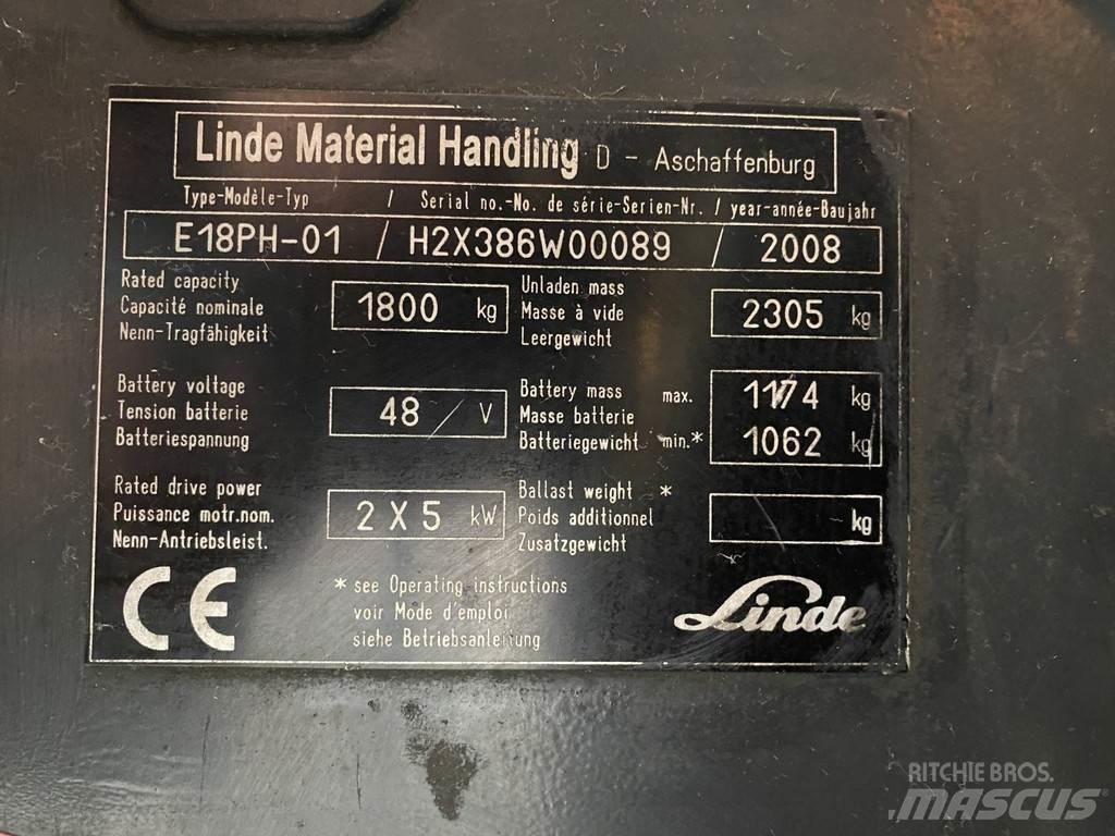 Linde E18PH-01 Carretillas de horquilla eléctrica