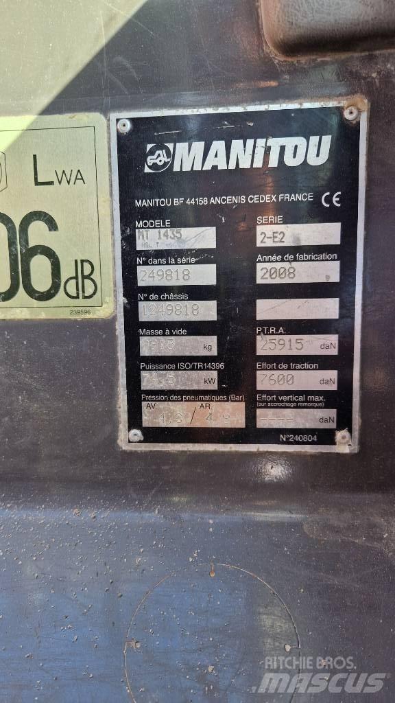 Manitou MT 1435 HSL Carretillas telescópicas