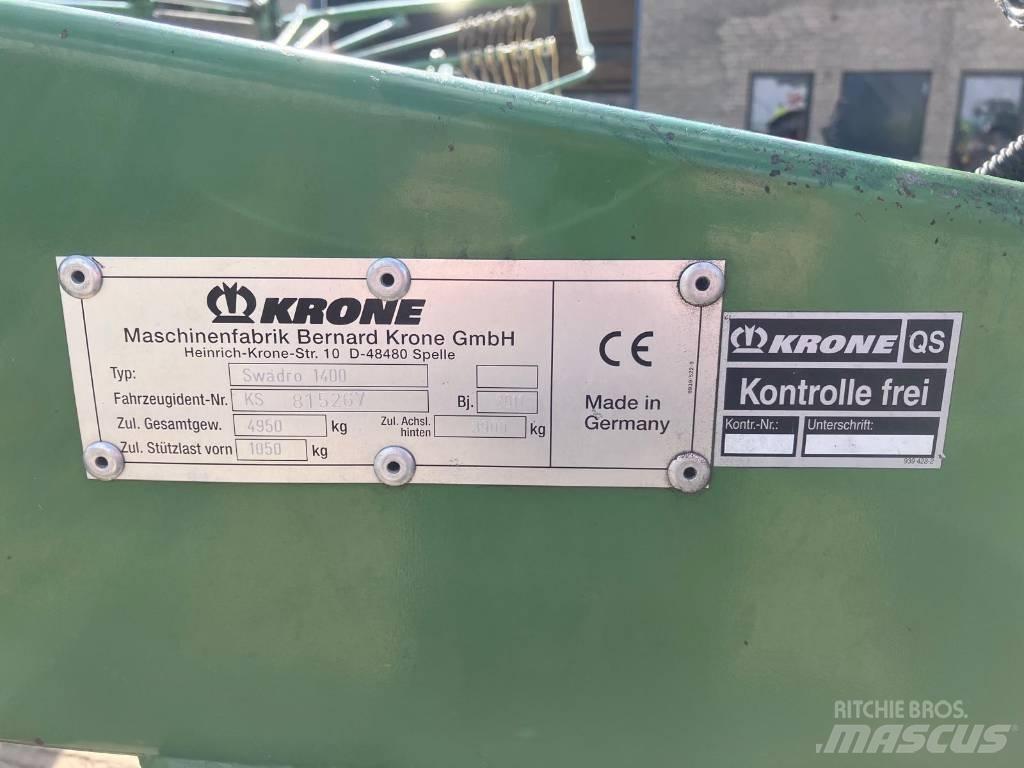Krone Swadro 1400 Segadoras hileradoras