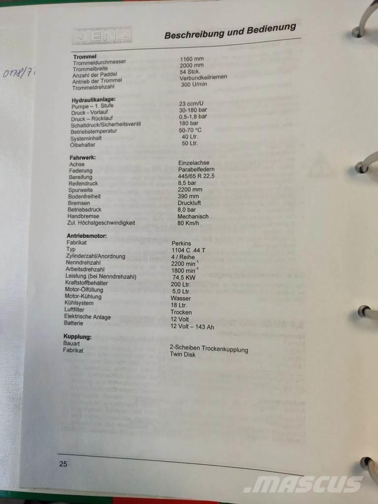 JENZ MU 2000D Trituradoras para desguace