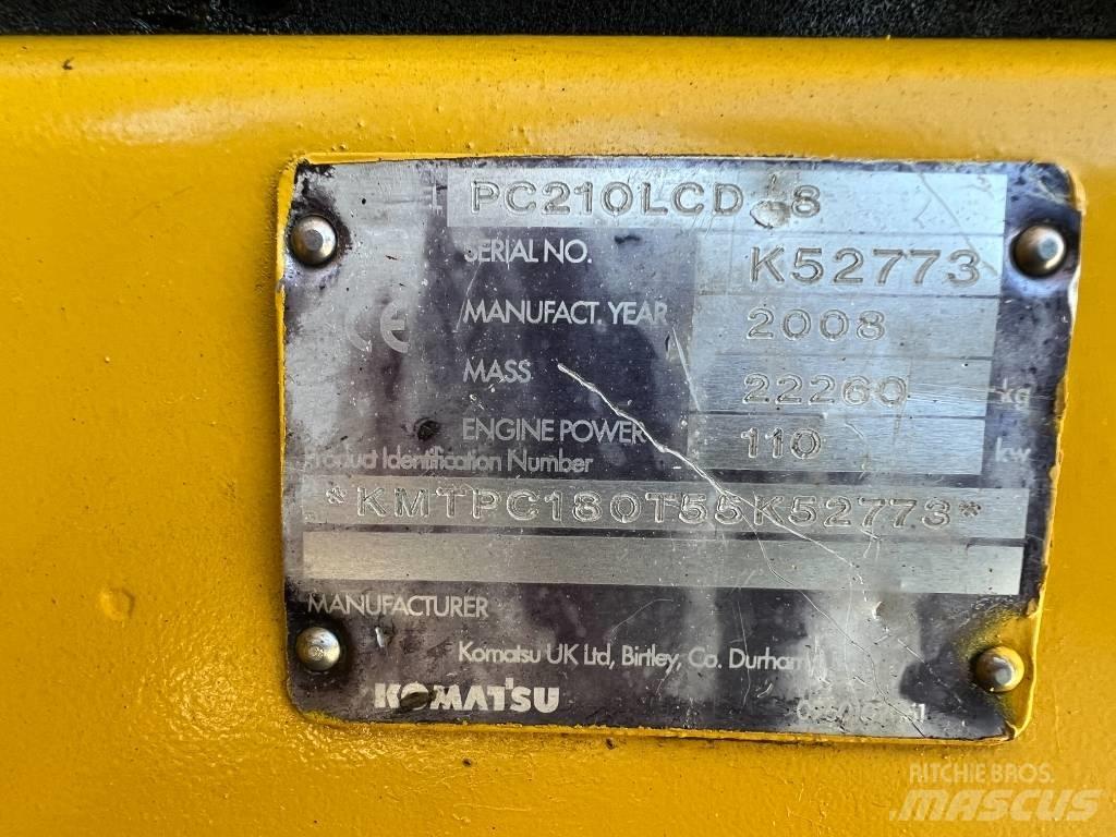 Komatsu PC 210 LCD-8 Excavadoras de cadenas