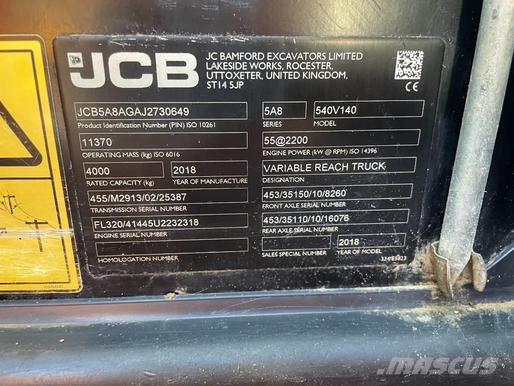 JCB 540-140 Carretillas telescópicas