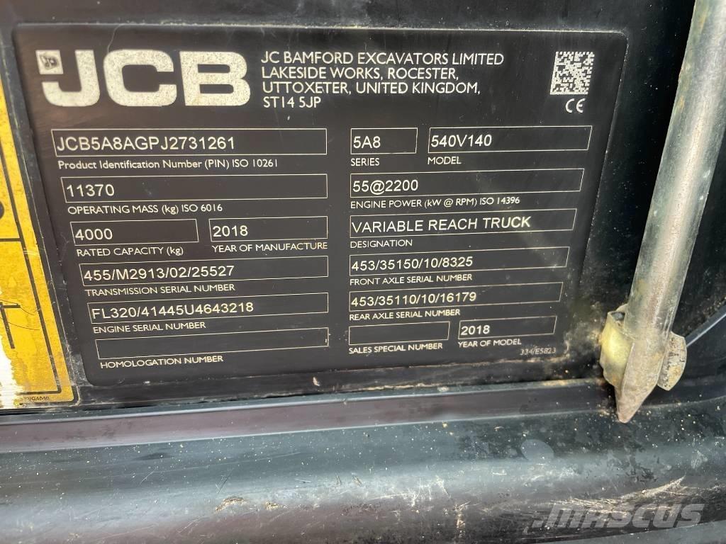 JCB 540-140 Carretillas telescópicas