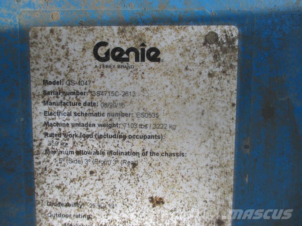 Genie GS 4047 Plataformas tijera