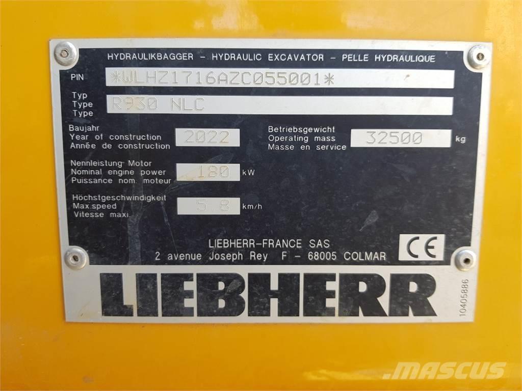 Liebherr R930 Excavadoras de cadenas