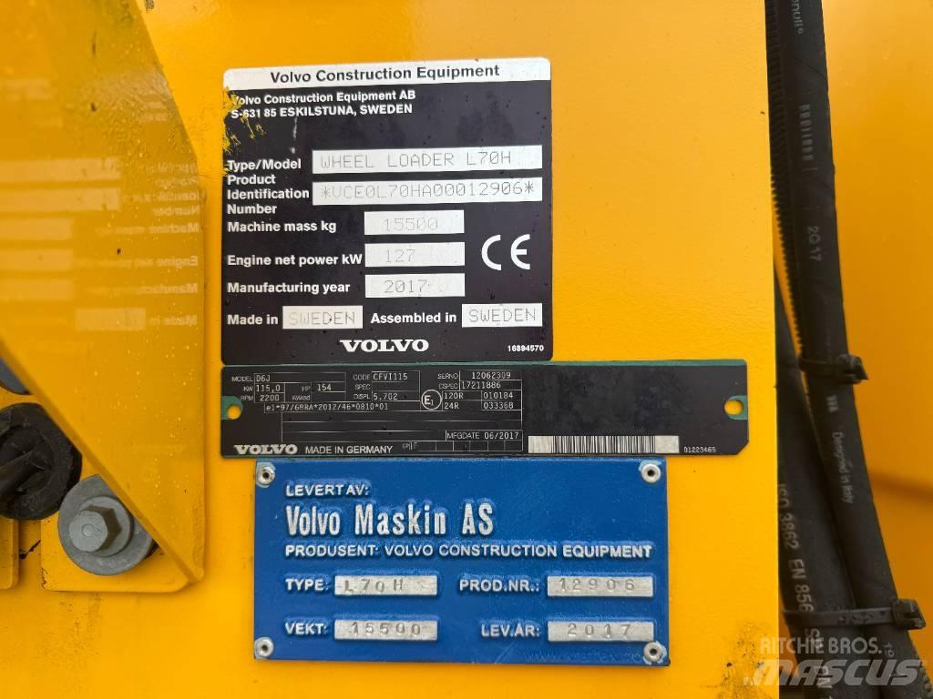 Volvo L 70 H Cargadoras sobre ruedas