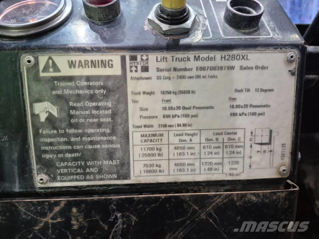 Hyster H 280 XL Otras carretillas elevadoras