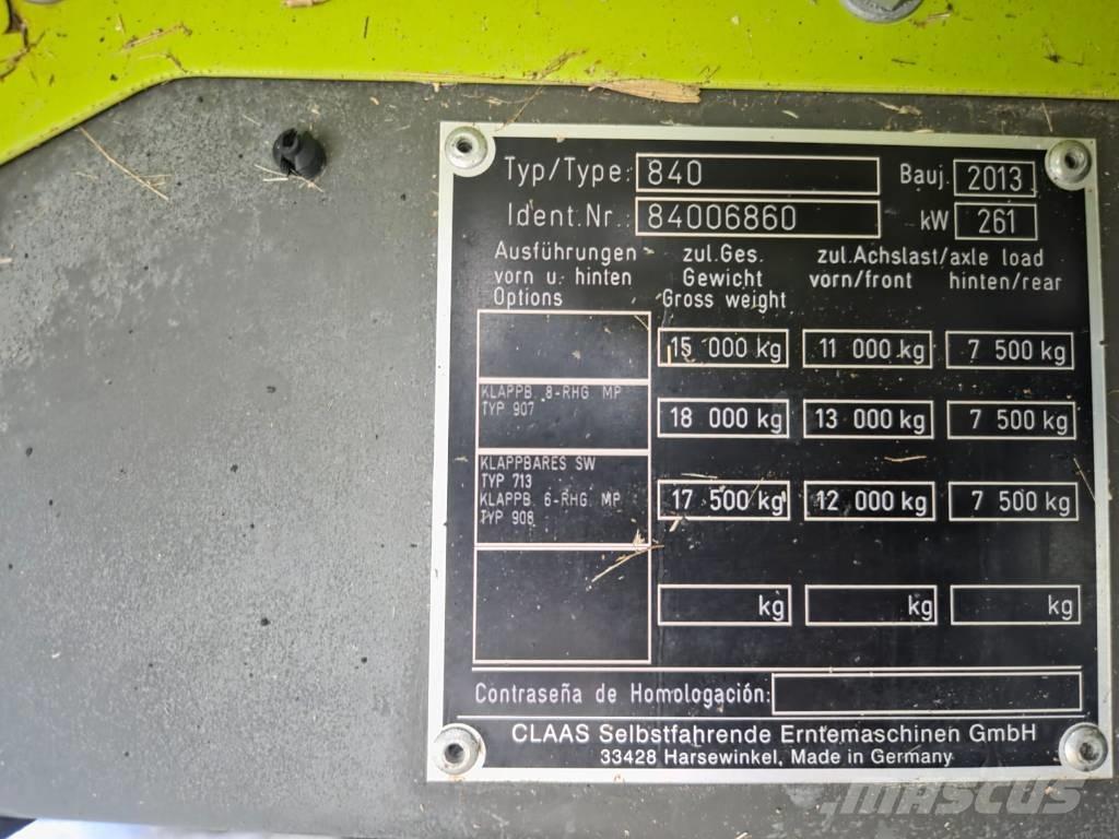 CLAAS Tucano 480 Cosechadoras combinadas