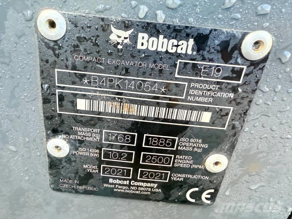 Bobcat E 19 Mini excavadoras < 7t