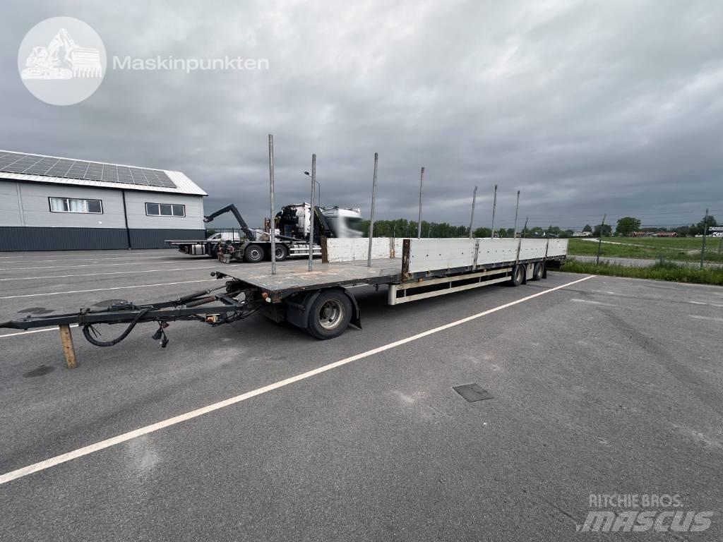 Fliegl DPS 300 Plataforma plana/laterales abatibles
