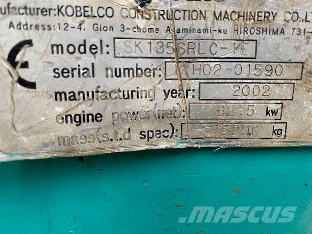 Kobelco SK 135 SR LC Excavadoras de cadenas