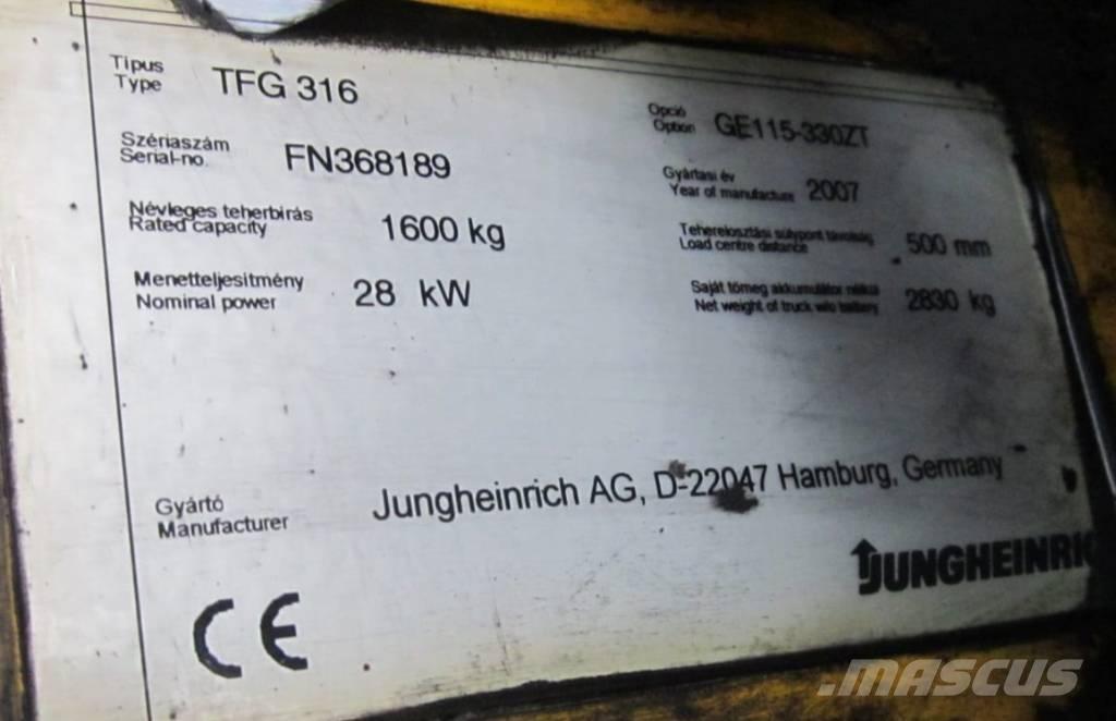 Jungheinrich TFG 316 Carretillas LPG