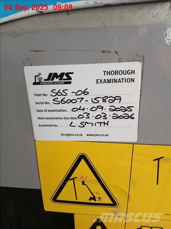 Genie S 65 Plataformas de trabajo telescópica