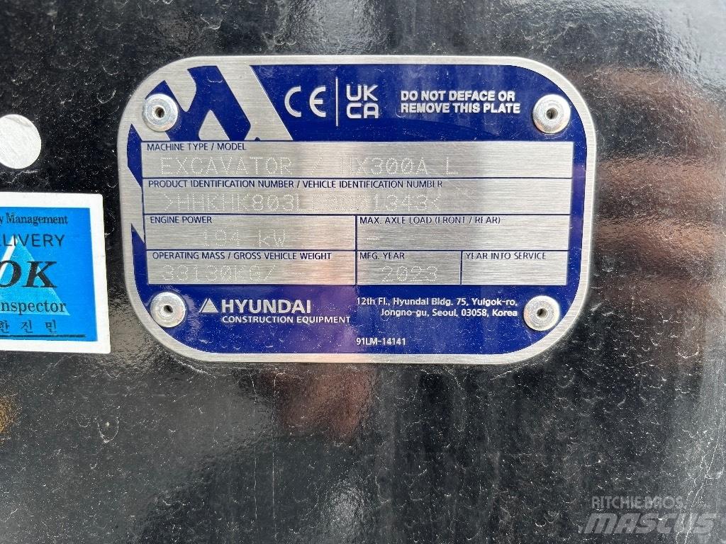 Hyundai HX300A L Excavadoras de cadenas