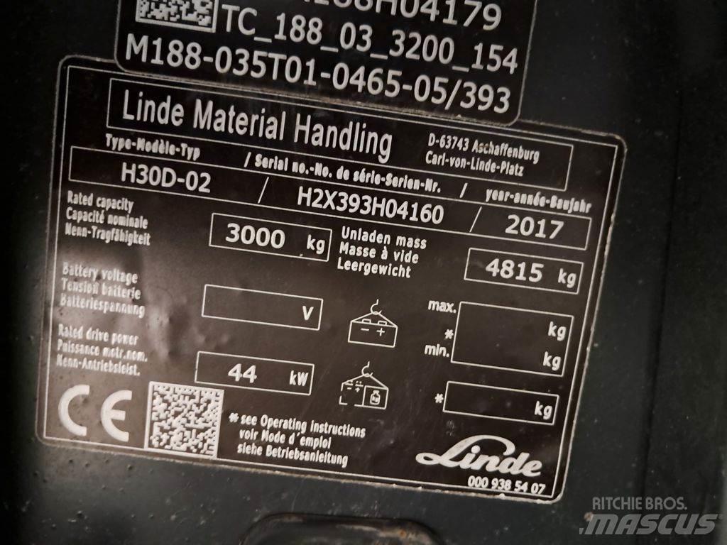 Linde H30D-02 Carretillas diesel
