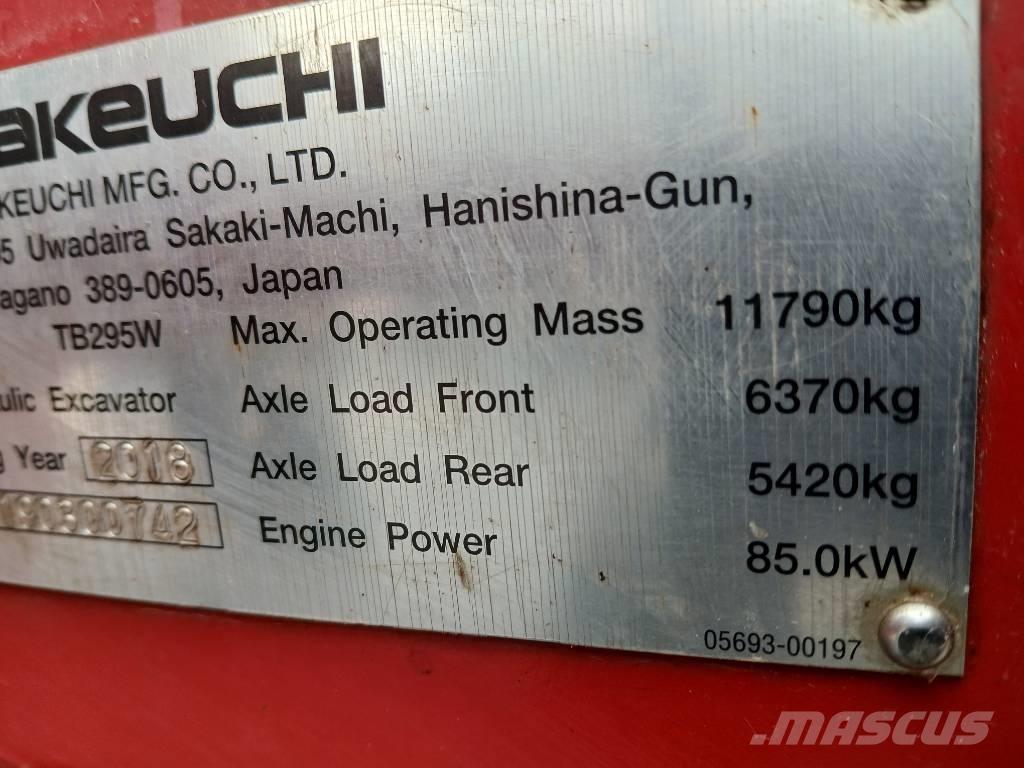 Takeuchi TB 295 W Excavadoras de ruedas