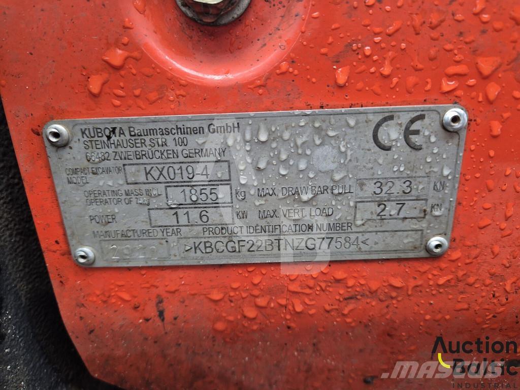 Kubota KX 019-4 Mini excavadoras < 7t