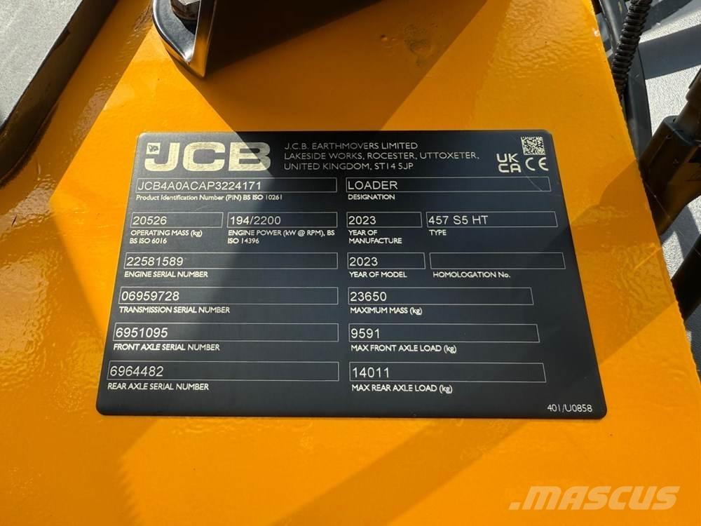 JCB 457 HT Cargadoras sobre ruedas