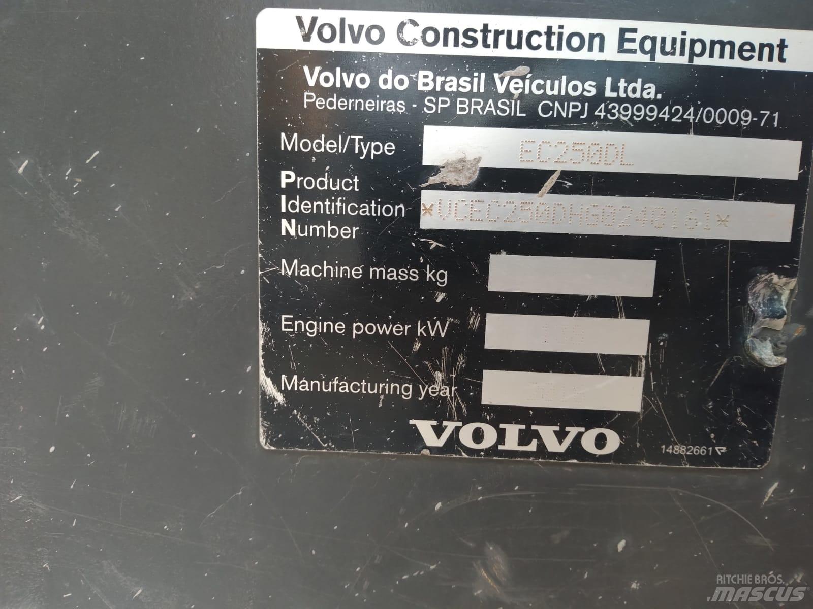 Volvo EC 250 D L Excavadoras de cadenas