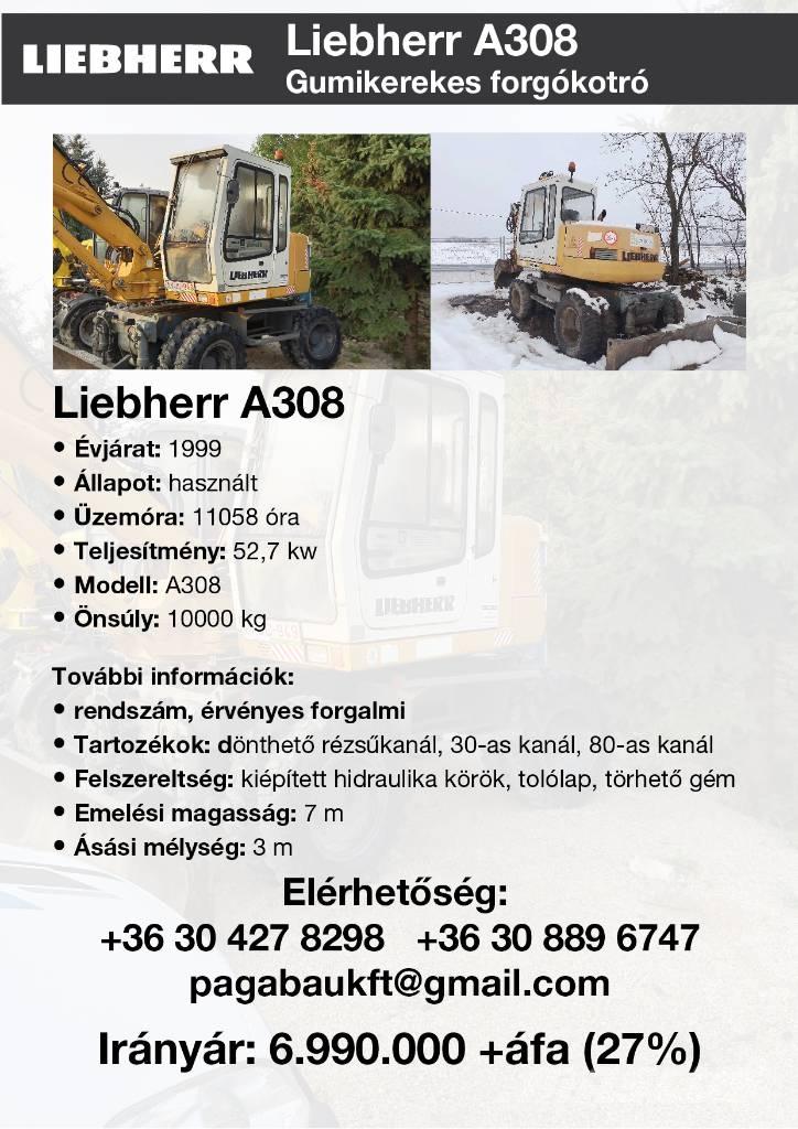 Liebherr A 308 Excavadoras de ruedas