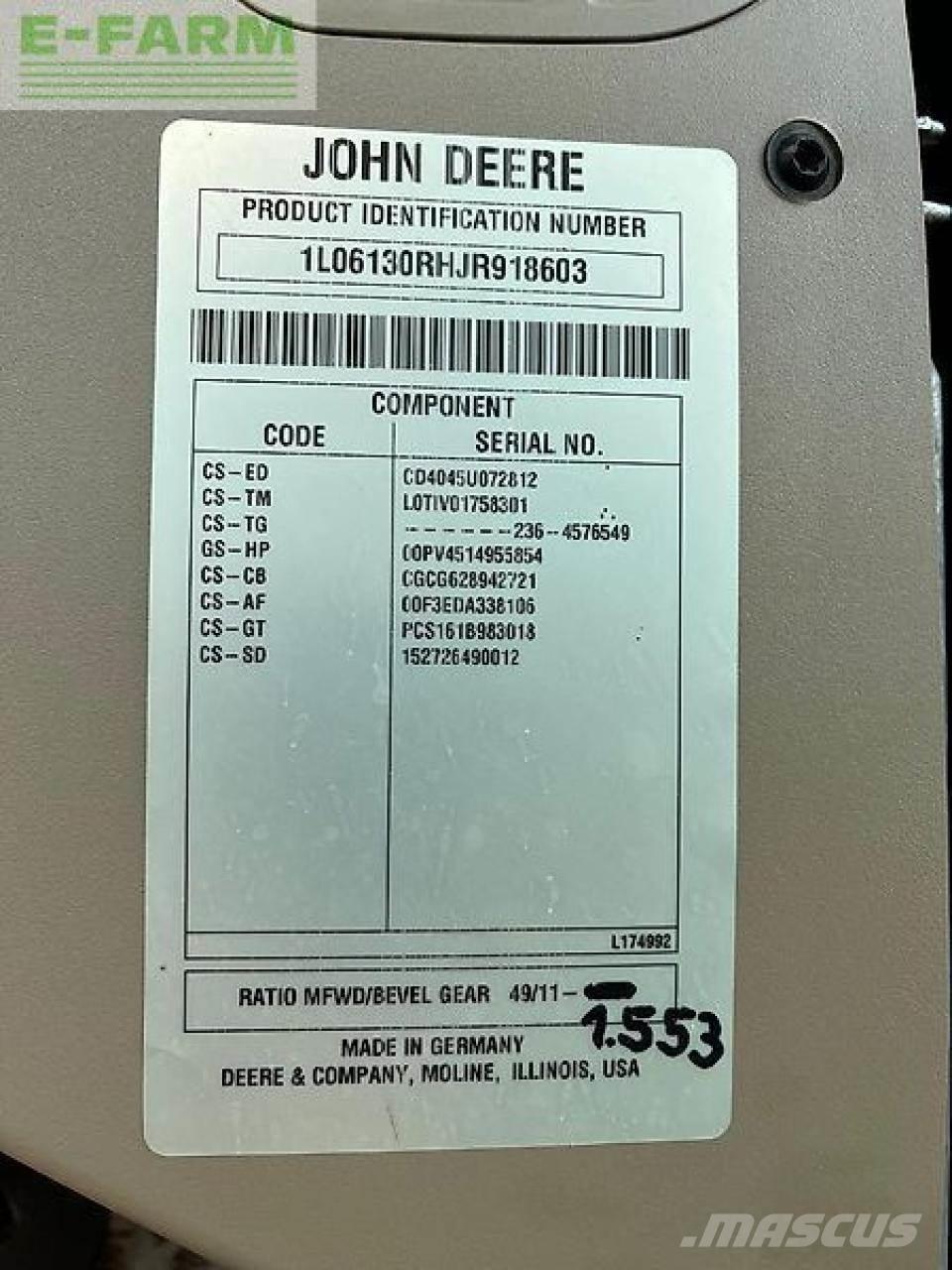 John Deere 6130r Tractores
